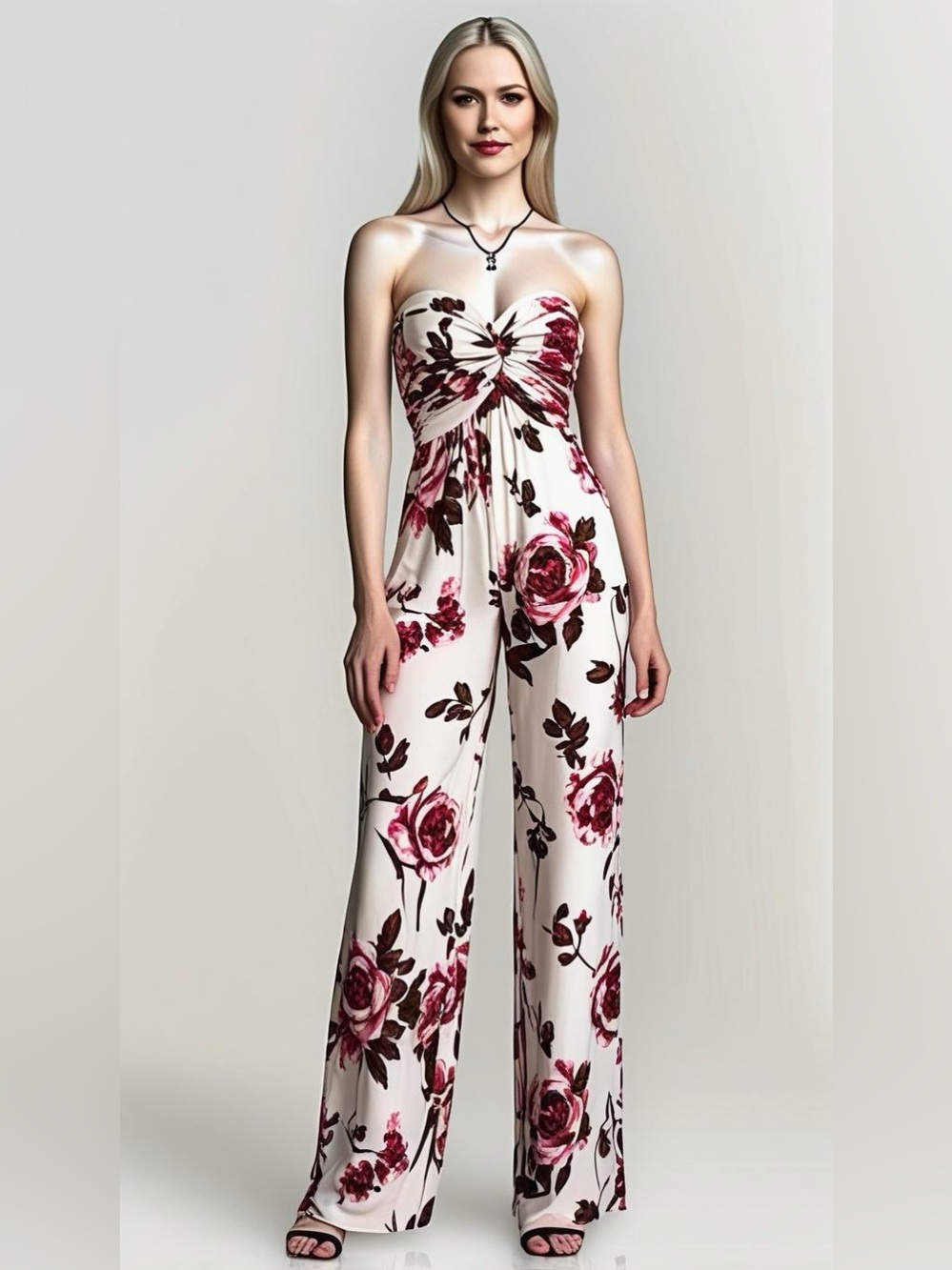 NWOT | B.O.G | Strapless Floral Jumpsuit | Multi | Medium